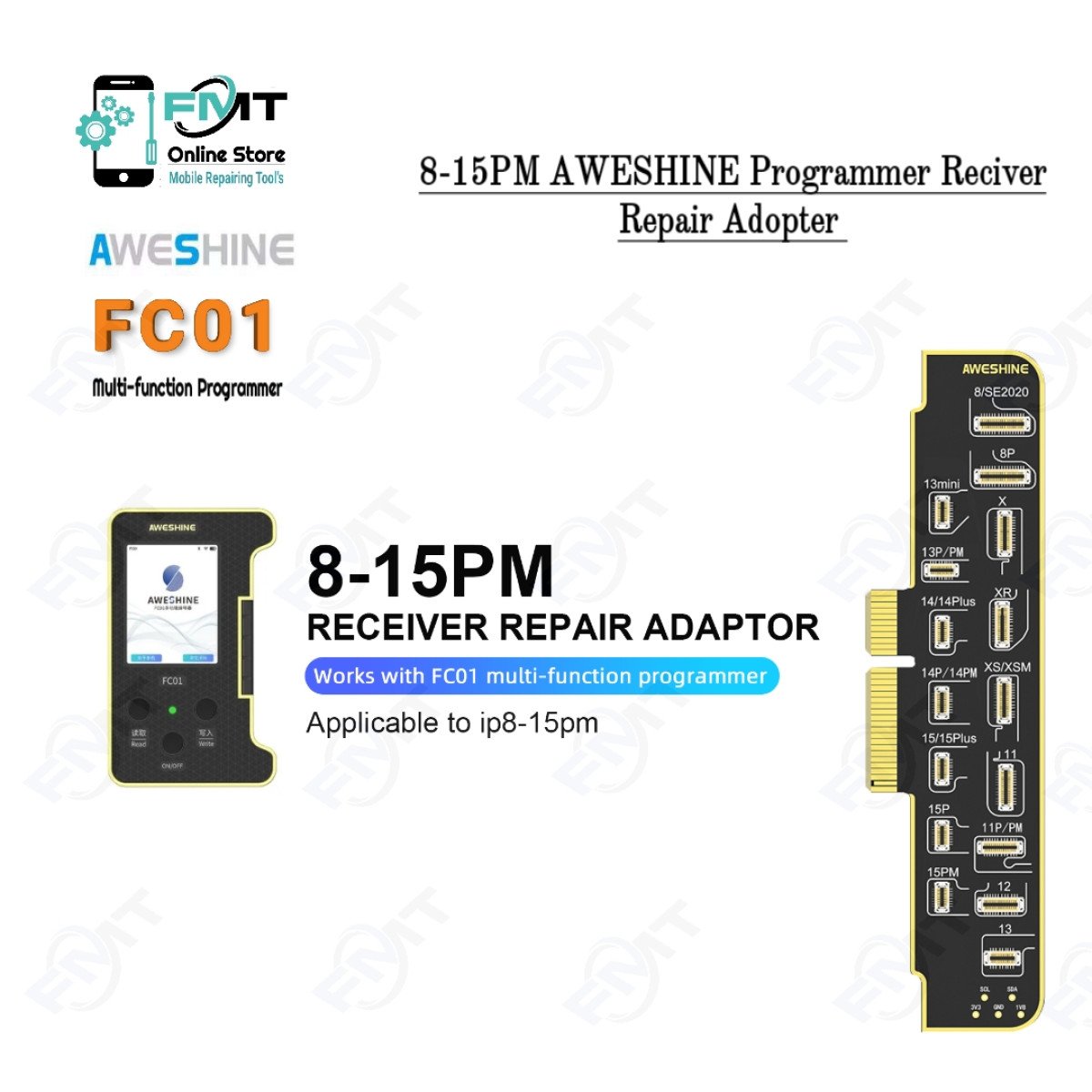 8-15PM AWESHINE Programmer Reciver Repair Adopter