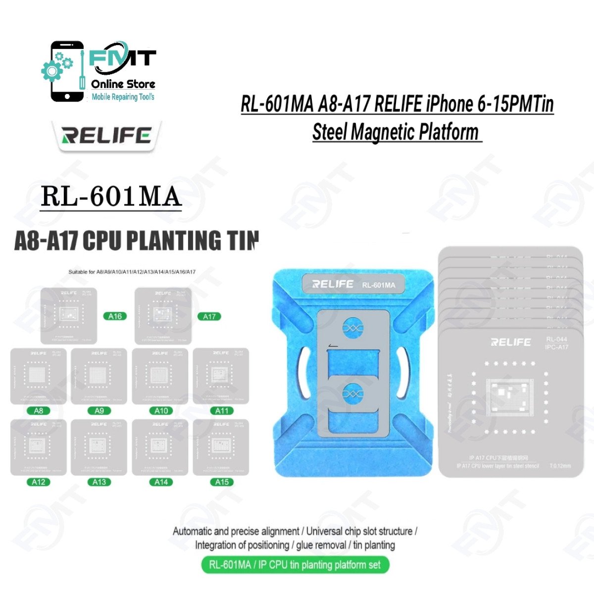 RL-601MA RELIFE iPhone 6-15PM CPU Tining Tool set