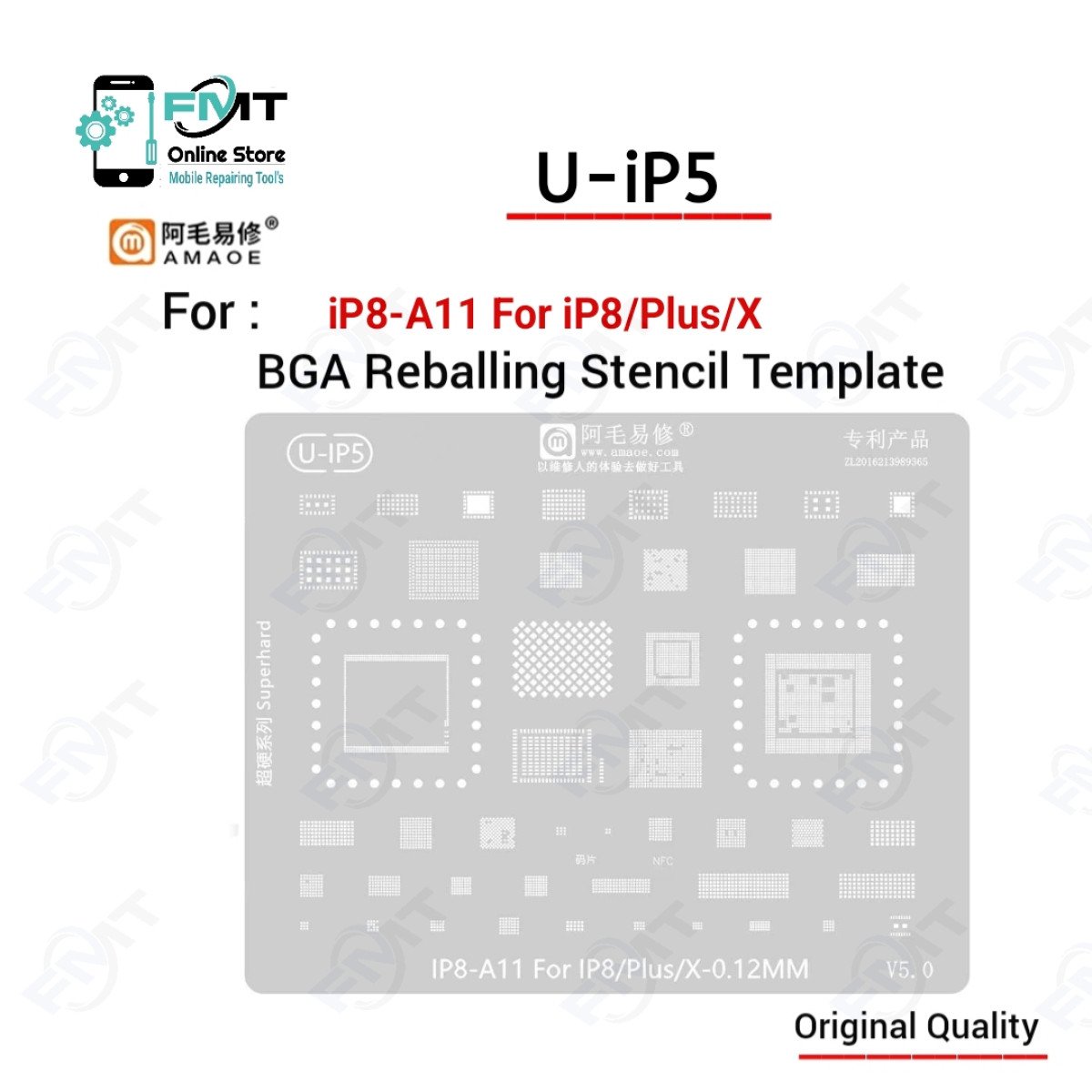 U-iP5 AMAOE iPhone 8 Series /X Stencil