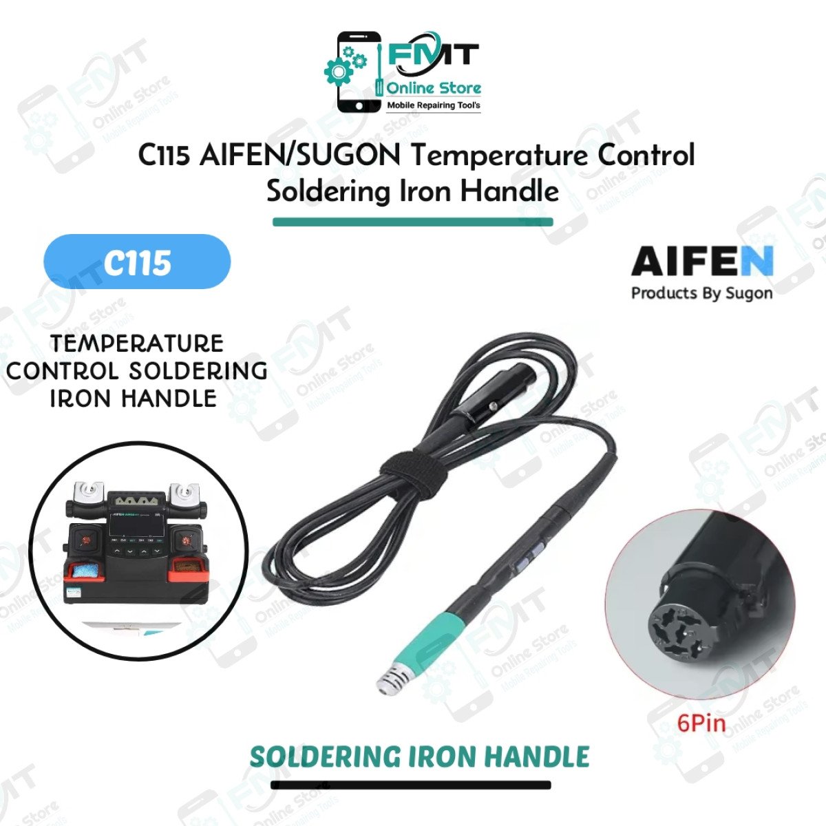 C115 AIFEN/SUGON Temperature Control Soldering iron Handle