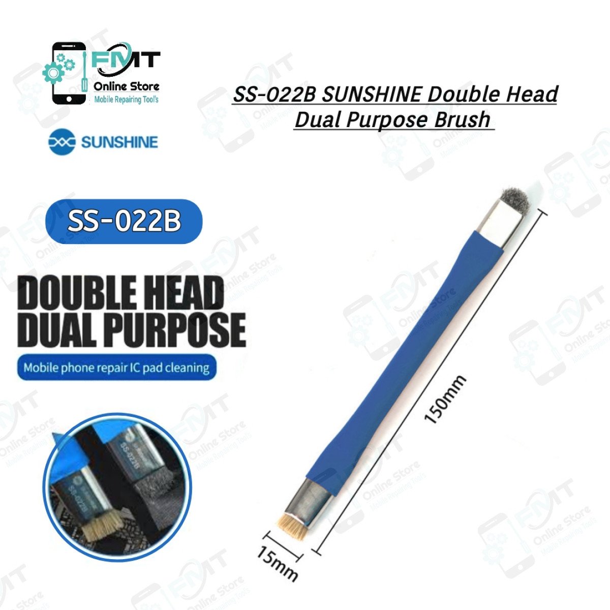 SS-022B SUNSHINE Double Head Dual Purpose Brush
