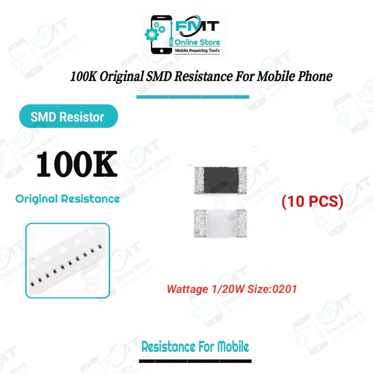 100K 10pcs Original SMD Resistance For Mobile Phone