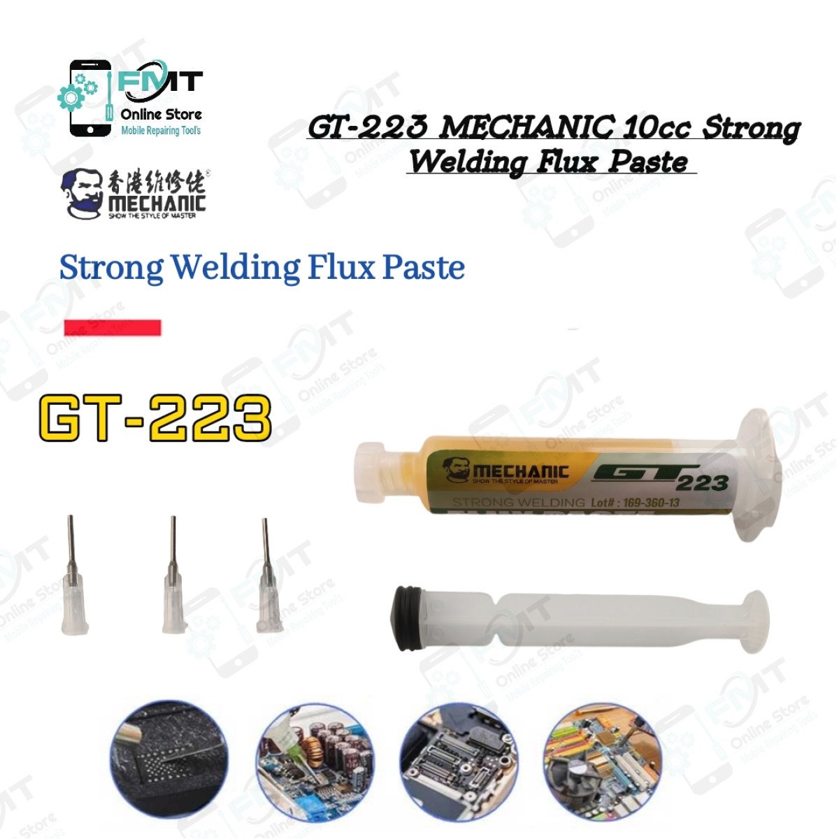GT-223 MECHANIC 10cc Strong Welding Flux Paste