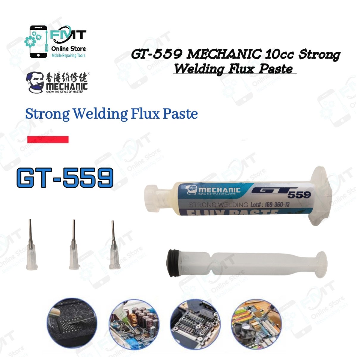 GT-559 MECHANIC 10cc Strong Welding Flux Paste