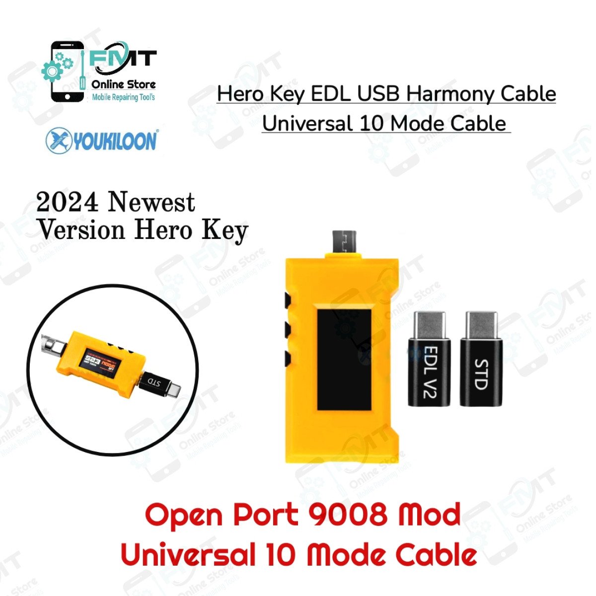 Hero Key EDL, Harmony USB Universal 10 Mode Cable