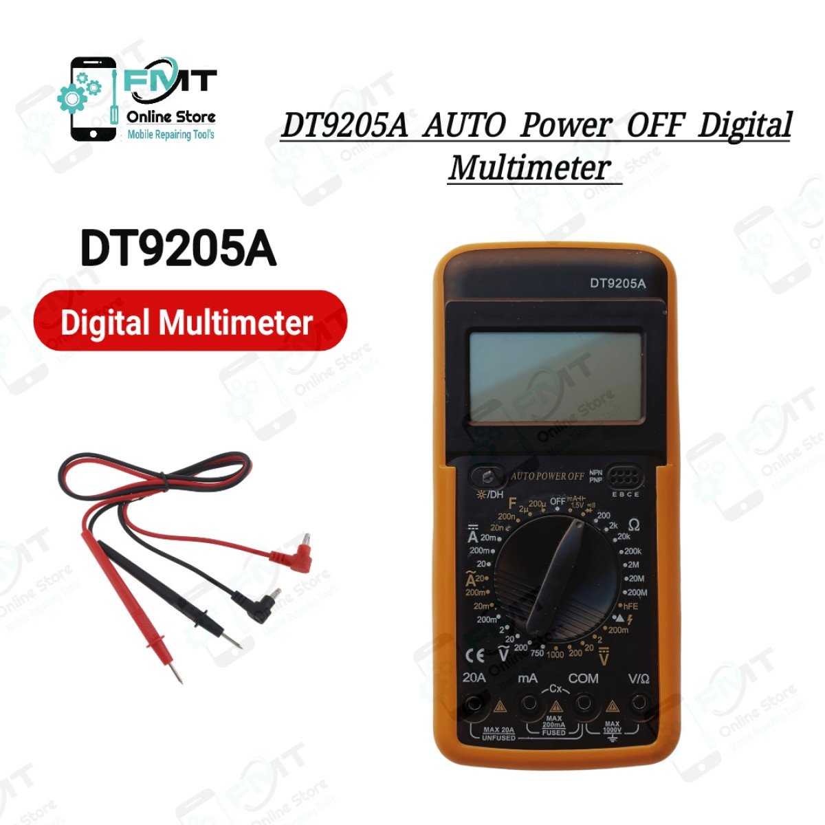 DT9205A AUTO Power OFF Digital Multimeter