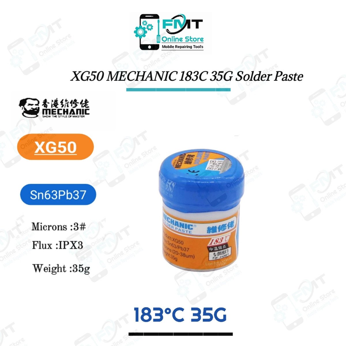 XG50 MECHANIC 183 35g Solder Paste