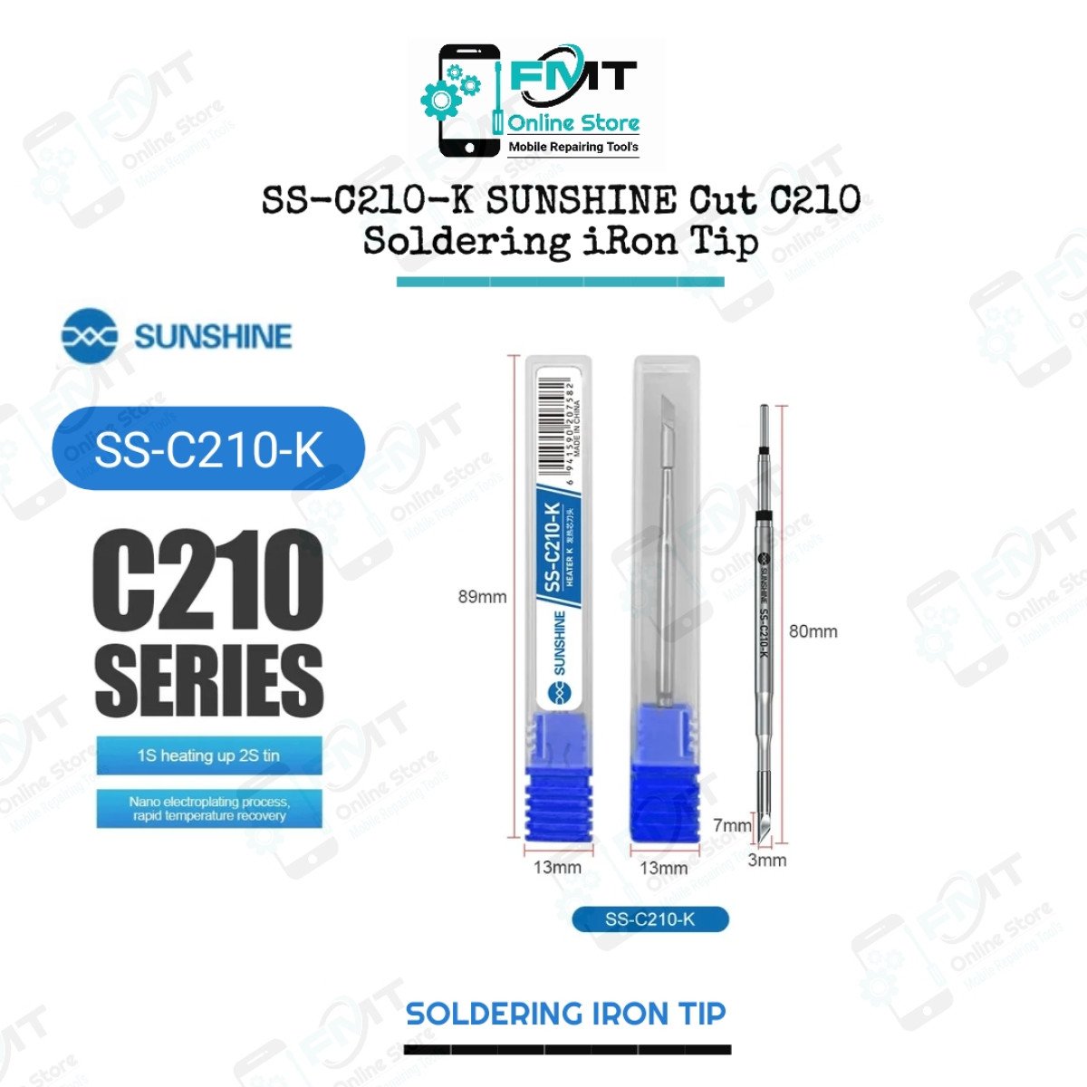 SS-C210-K SUNSHINE Cut C210 Soldering Iron Tip