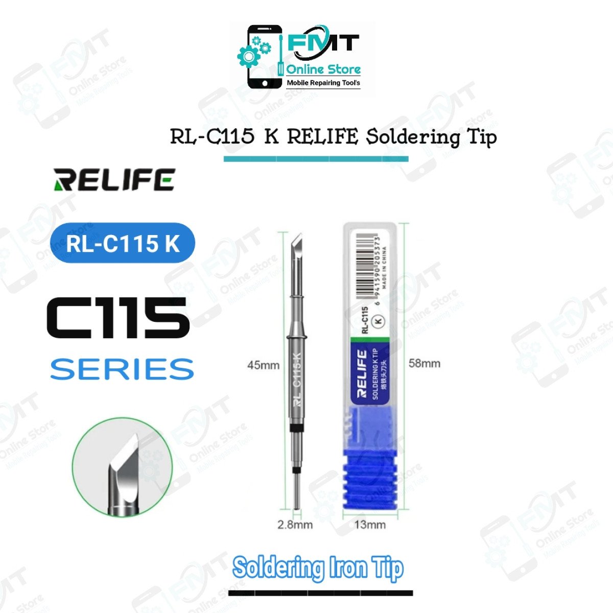 RL-C115-K RELIFE Cut C115 Universal Soldering Tip