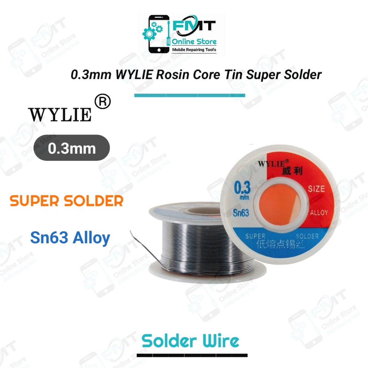 0.3mm WYLIE Rosin Core Tin 50g Super Solder
