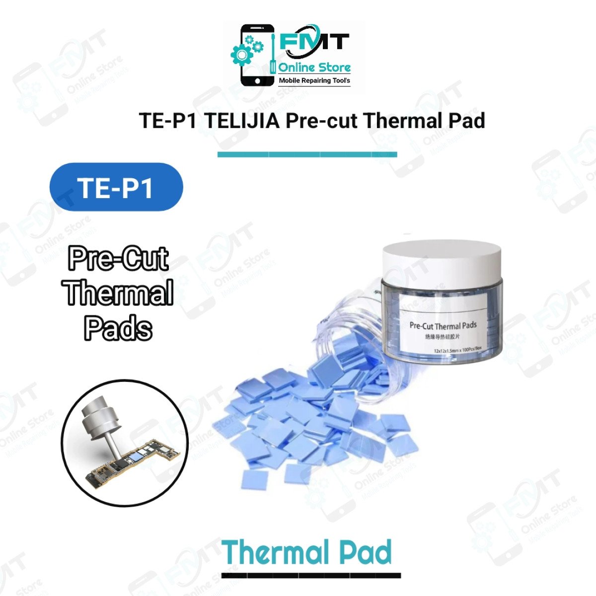 TE-P1 TELIJIA Pre-cut Thermal Pad