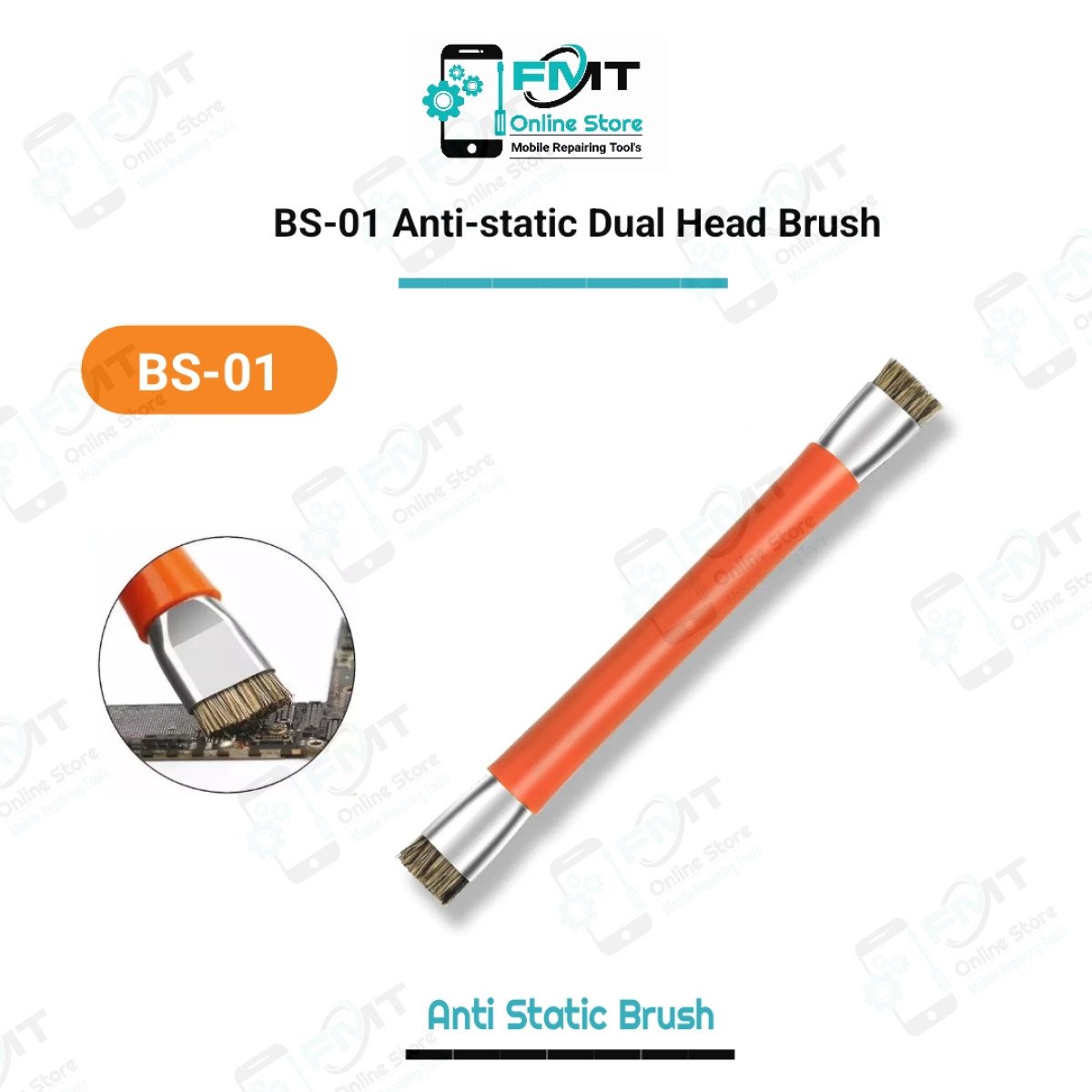 BS-01 Anti-static Dual Head Brush
