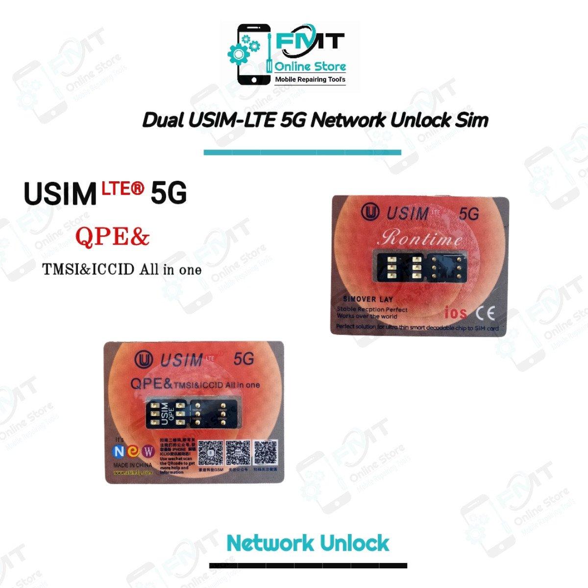 Dual USIM-LTE 5G Network Unlock JV Chip
