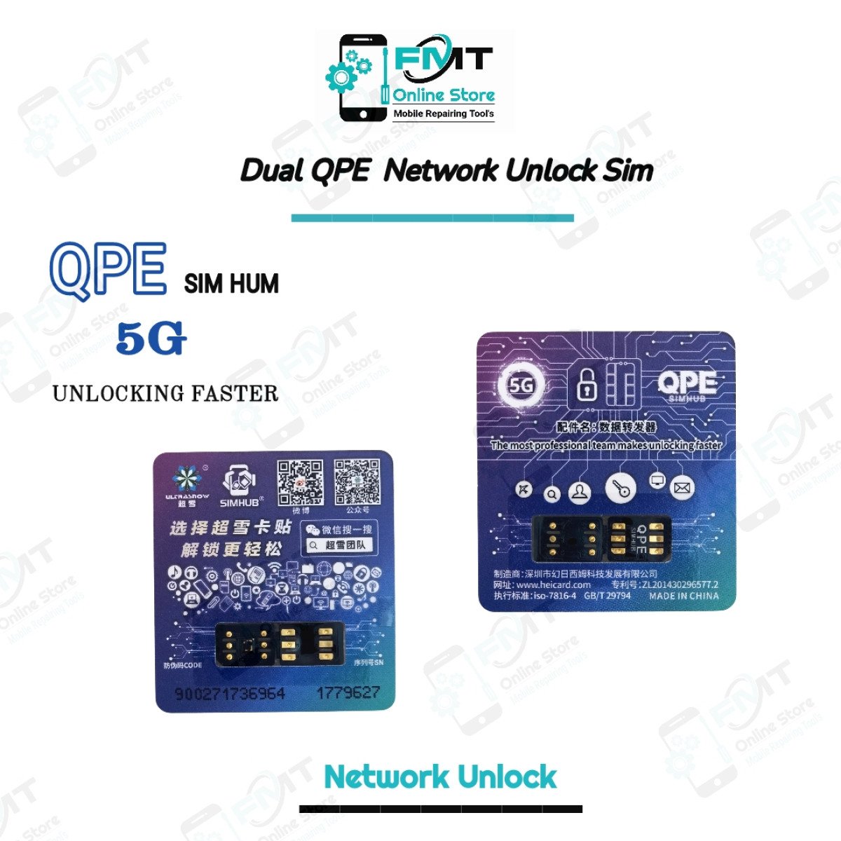 Dual QPE SIM HUB Network Unlock JV Chip
