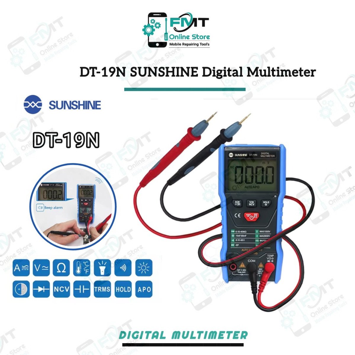 DT-19N SUNSHINE Mini Intelligent Digital Multimeter