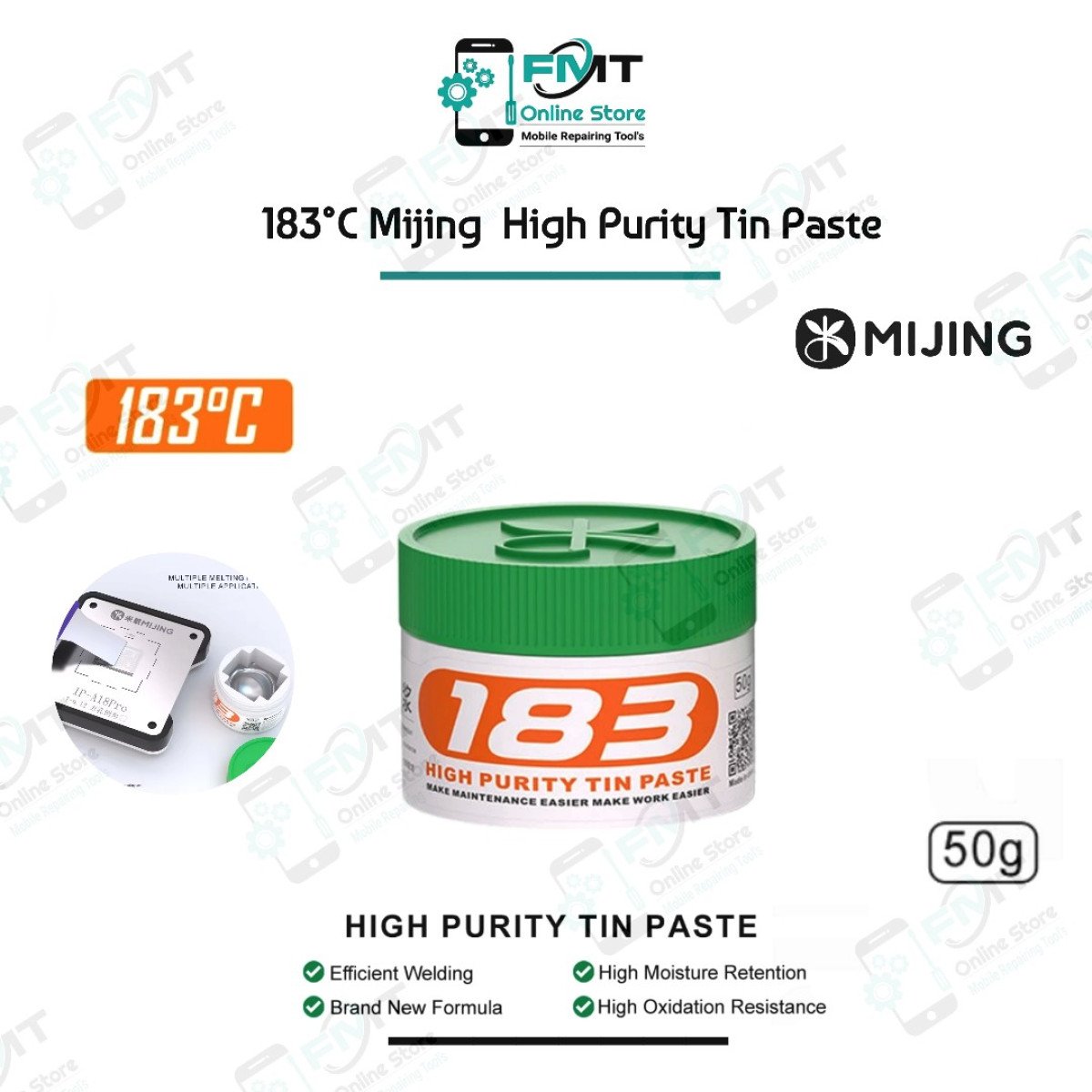183°C 50g MiJing High Purity Tin Paste