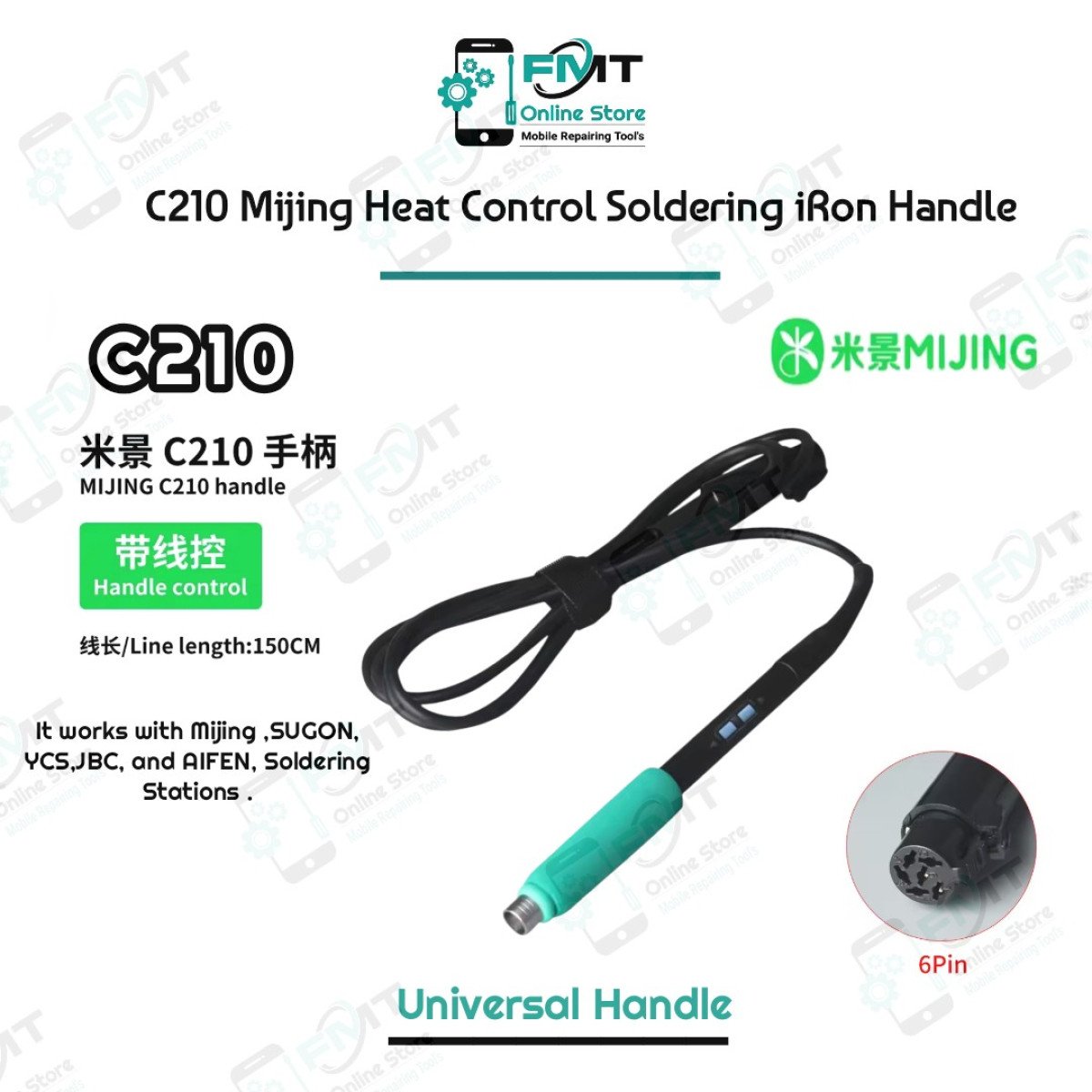 C210 Mijing Heat Control Soldering iRon Handle