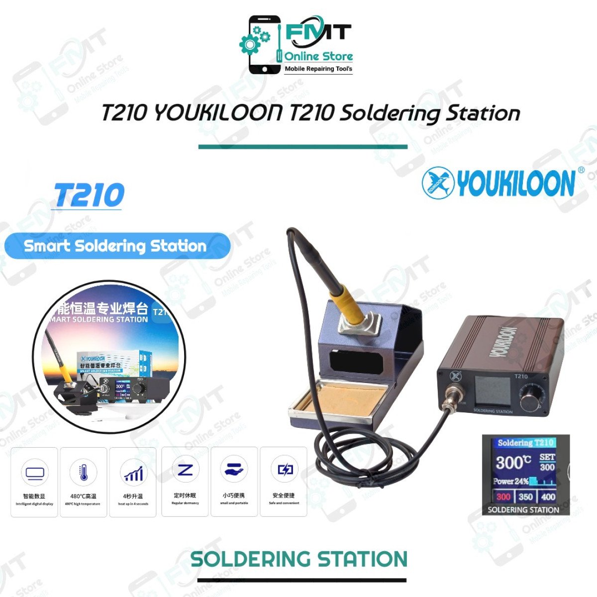 T210 YOUKILOON T210 Soldering Station