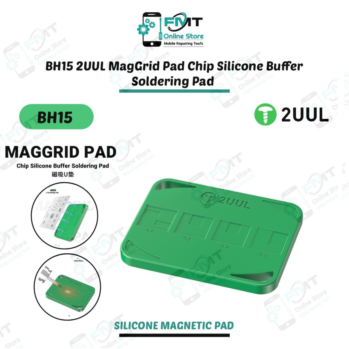 BH15 2UUL MagGrid Pad Chip Silicone Buffer Soldering Pad