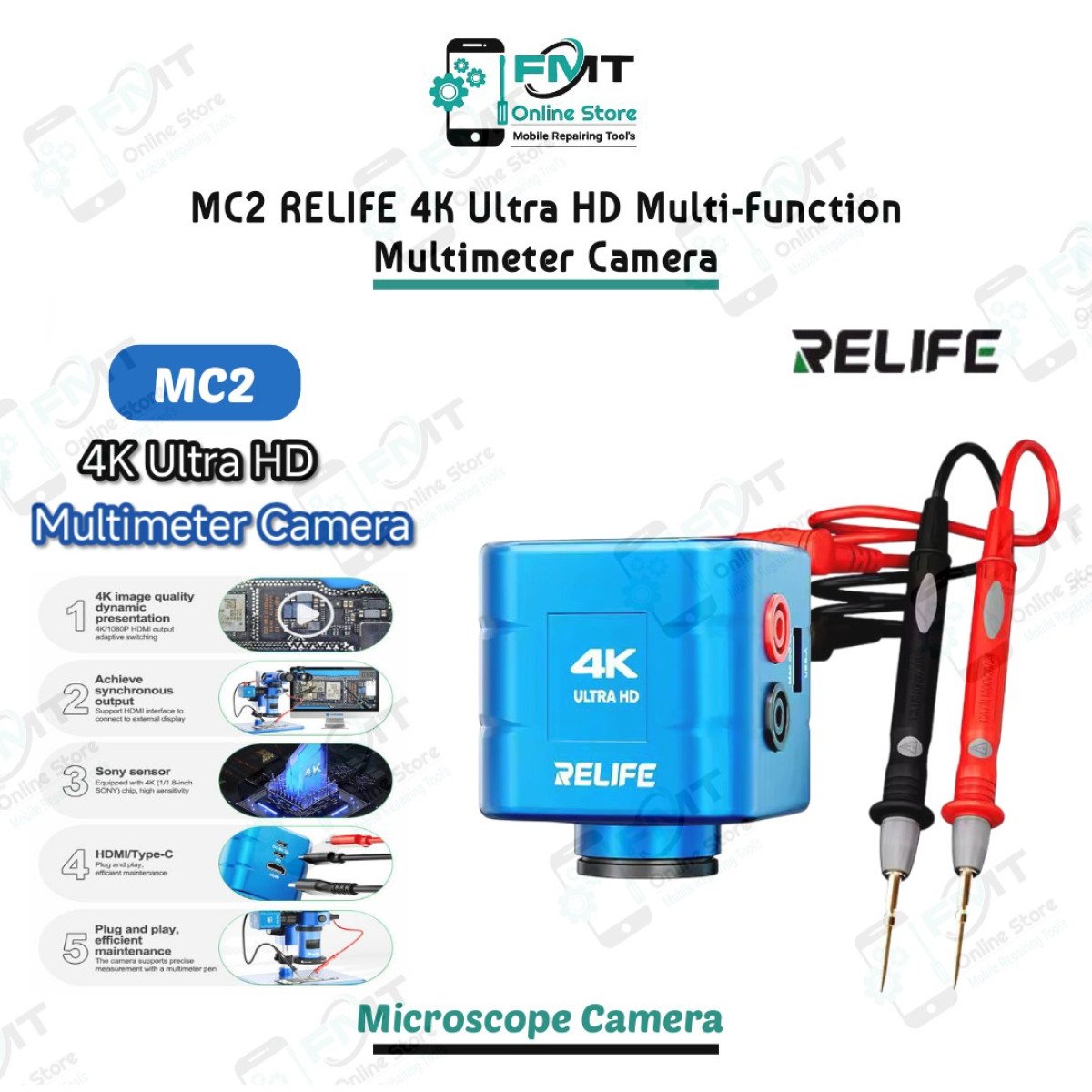 MC2 RELIFE 4K Ultra HD Multi-Function Multimeter Camera