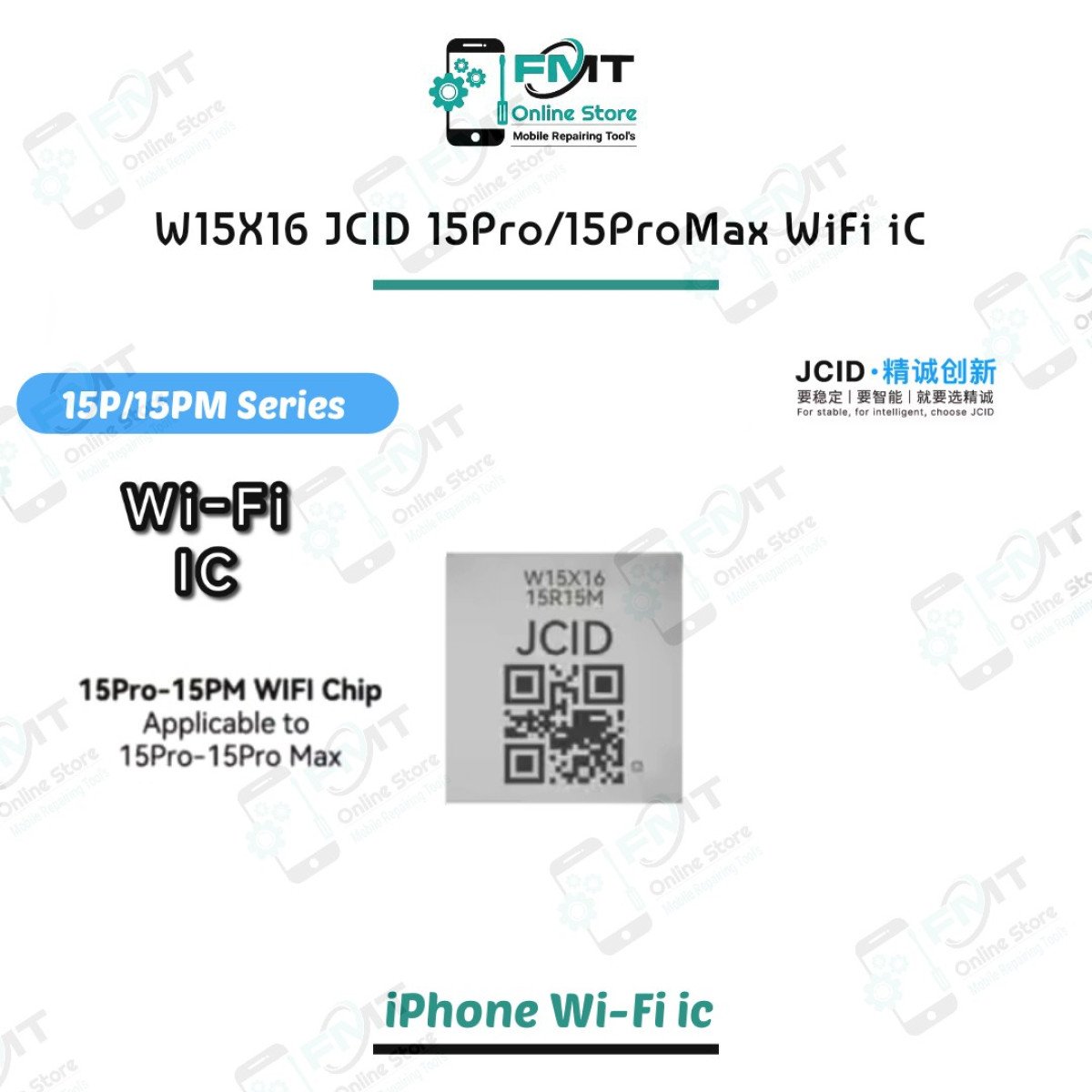 W15X16 JCID 15Pro /15ProMax WiFi iC For iPhone
