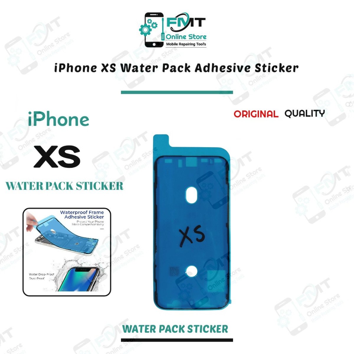 iPhone XS Water Pack Adhesive Sticker