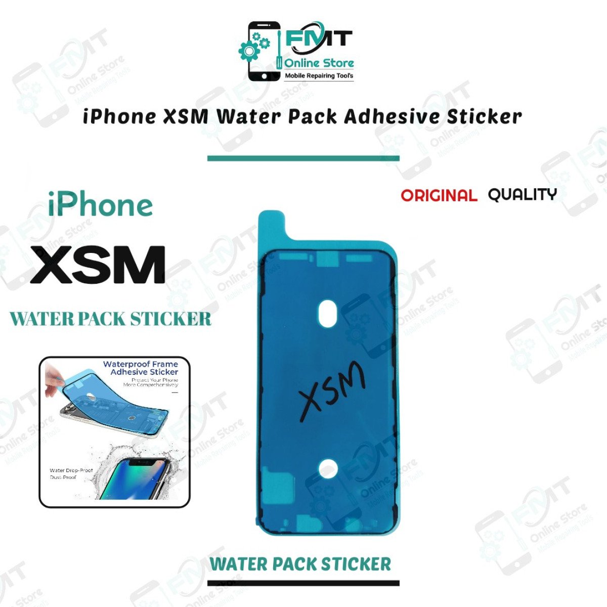 iPhone XSM Water Pack Adhesive Sticker