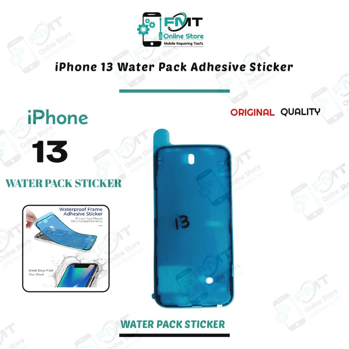 iPhone 13 Water Pack Adhesive Sticker