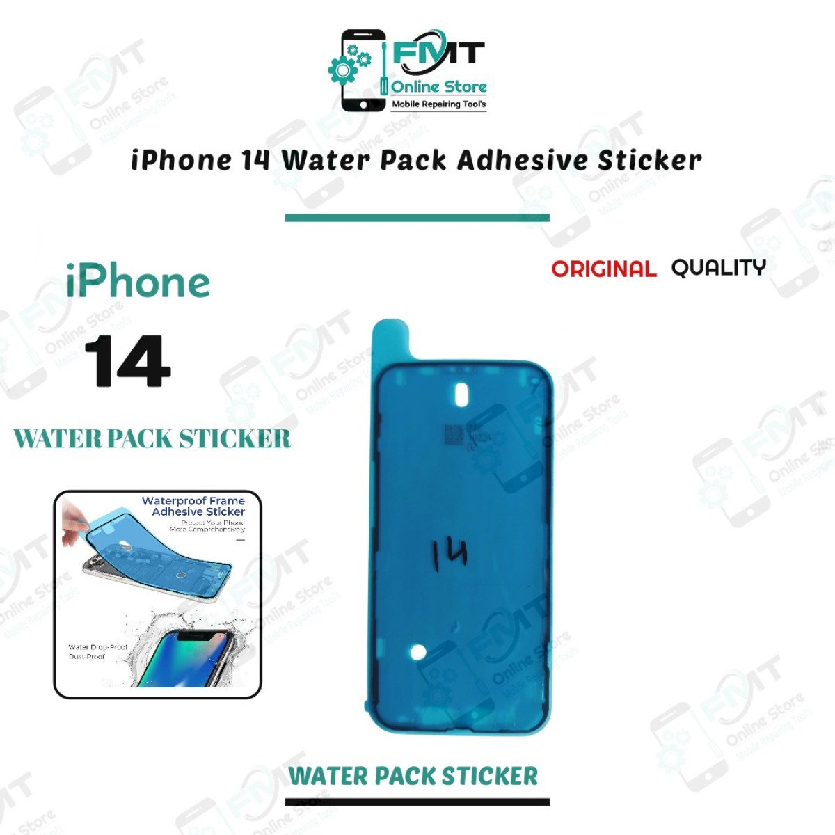 iPhone 14 Water Pack Adhesive Sticker