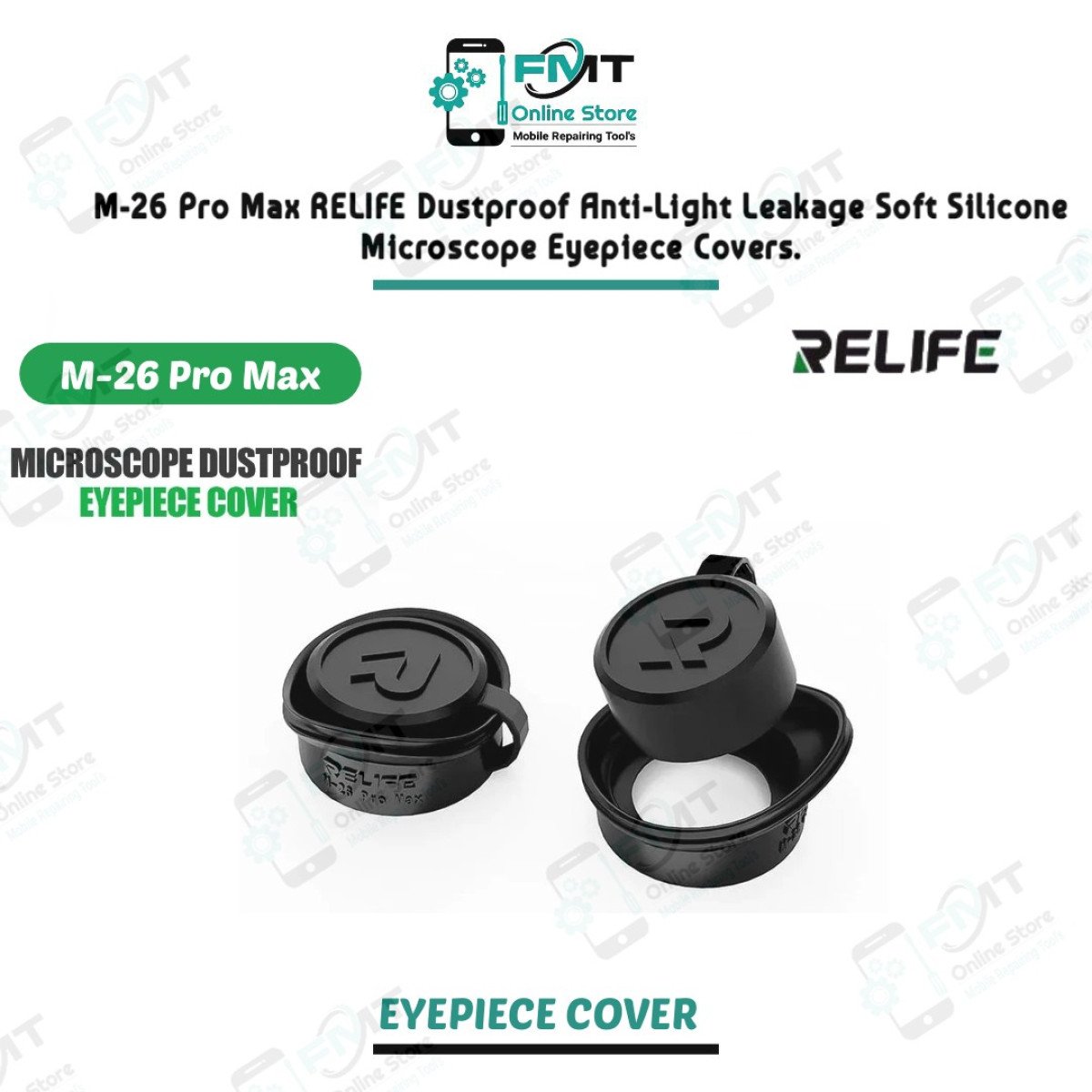 M-26 Pro Max RELIFE Dustproof Anti-Light Leakage Soft Silicone Microscope Eyepiece Cover