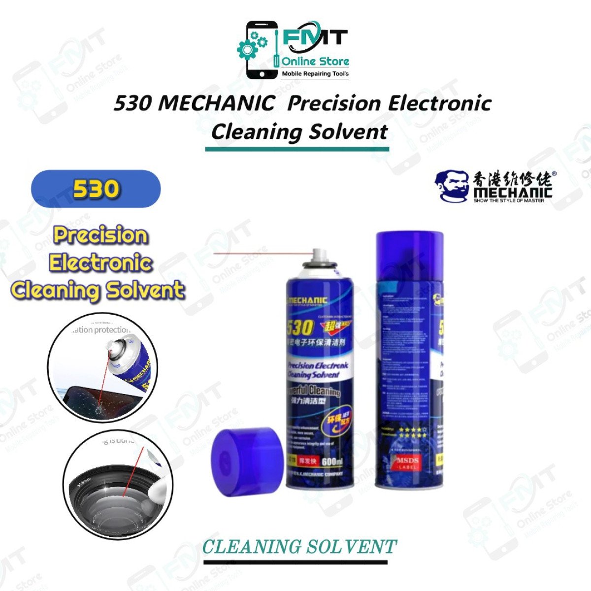 530 MECHANIC OFFICIAL New Precision Electronic Cleaning Solvent