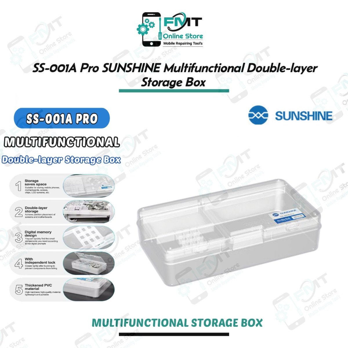 SS-001A PRO SUNSHINE Multi-function Double-layer Storage Box