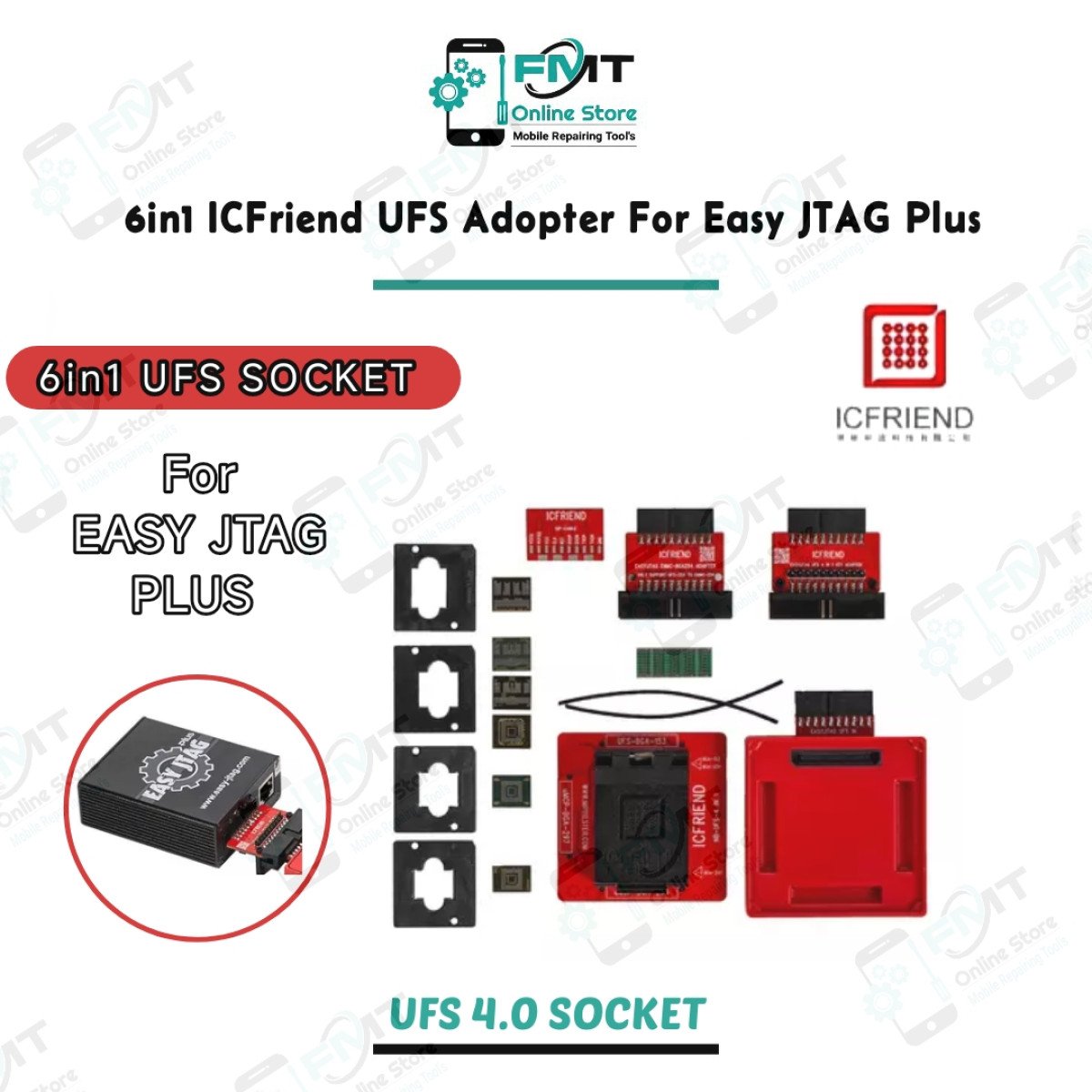 6in1 ICFriend UFS Adopter For Easy JTAG Plus