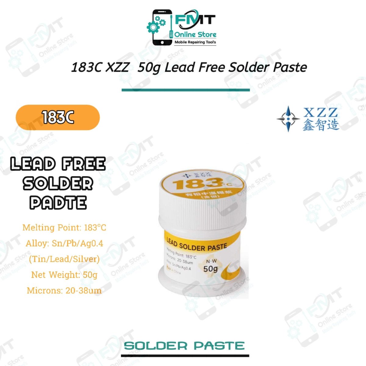 183C XZZ 50g Lead Free Solder Paste