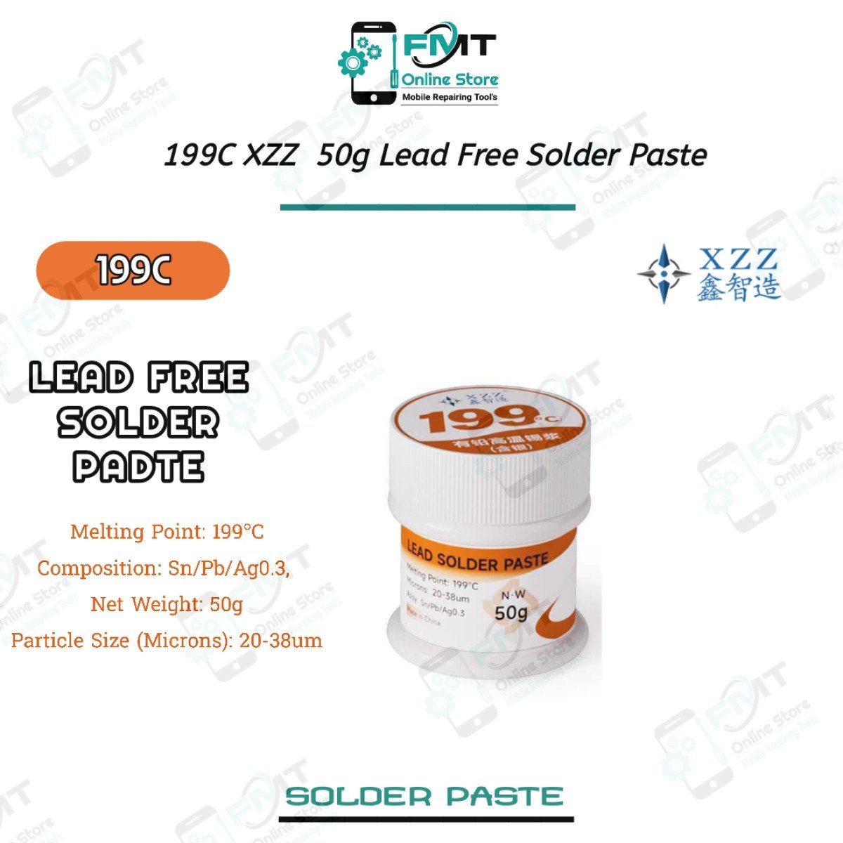 199C XZZ 50g Lead Free Solder Paste