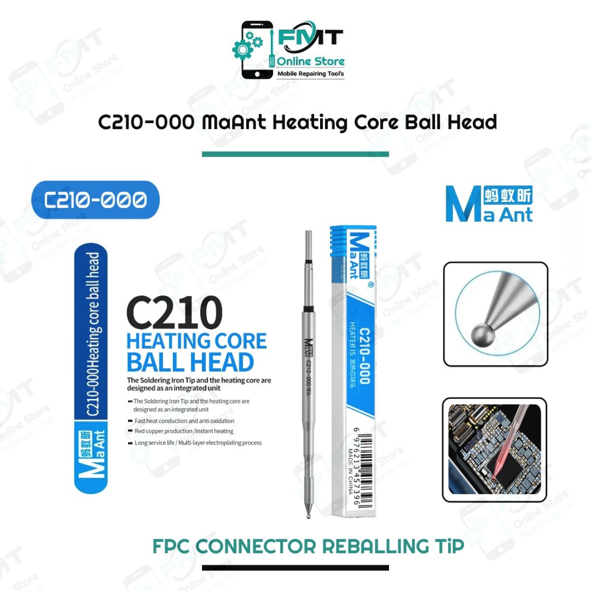 C210-000 MaAnt Heating Core Ball Head