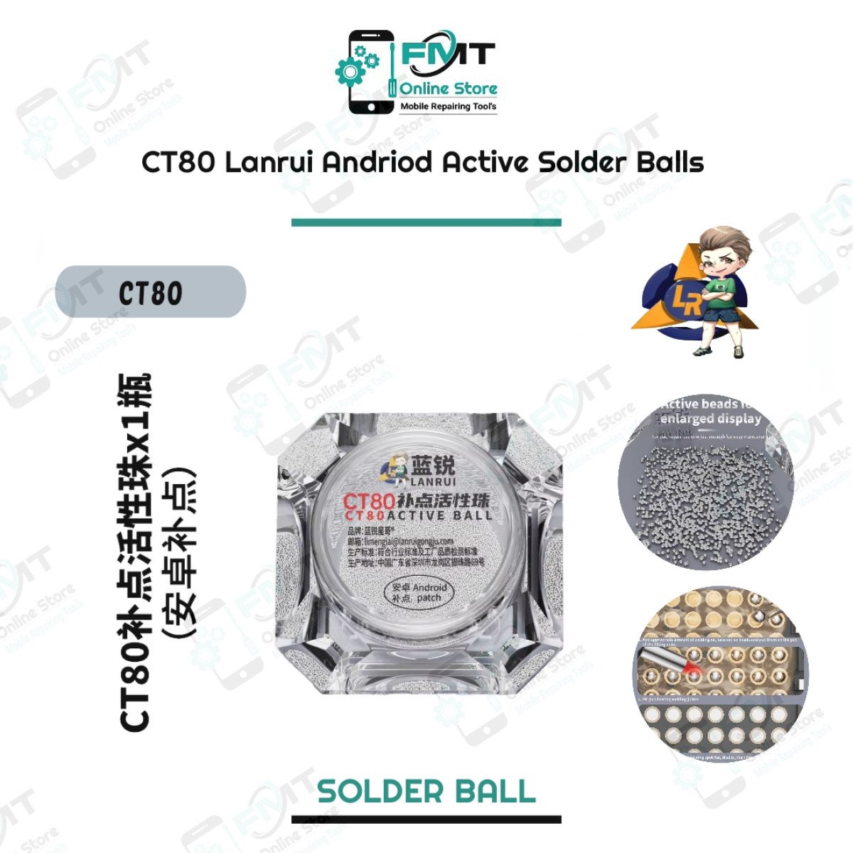 CT80 LanRui Andriod Active Balls Soldering Wire Without Looping Flying Wire