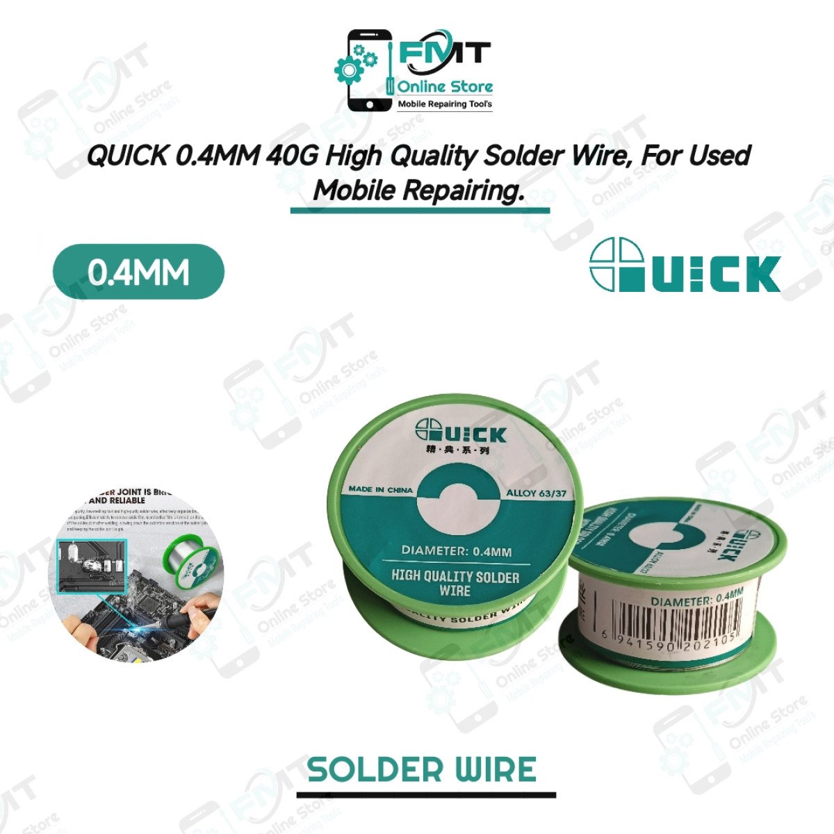 QUICK 0.4MM 40G High Quality Solder Wire