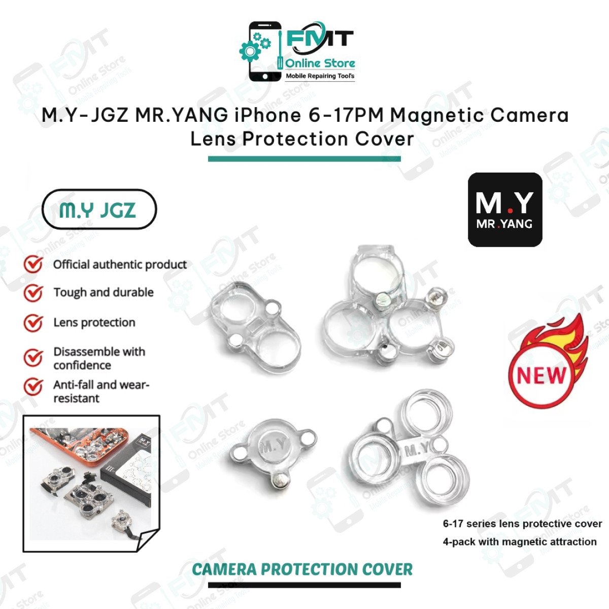 M.Y-JGZ MR.YANG iPhone 6-17PM Magnetic Camera Lens Protection Cover