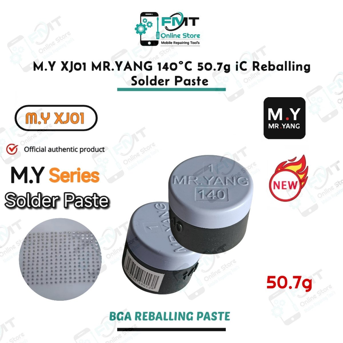 M.Y-XJ01 MR.YANG 140°C 50.7g iC Reballing Solder Paste
