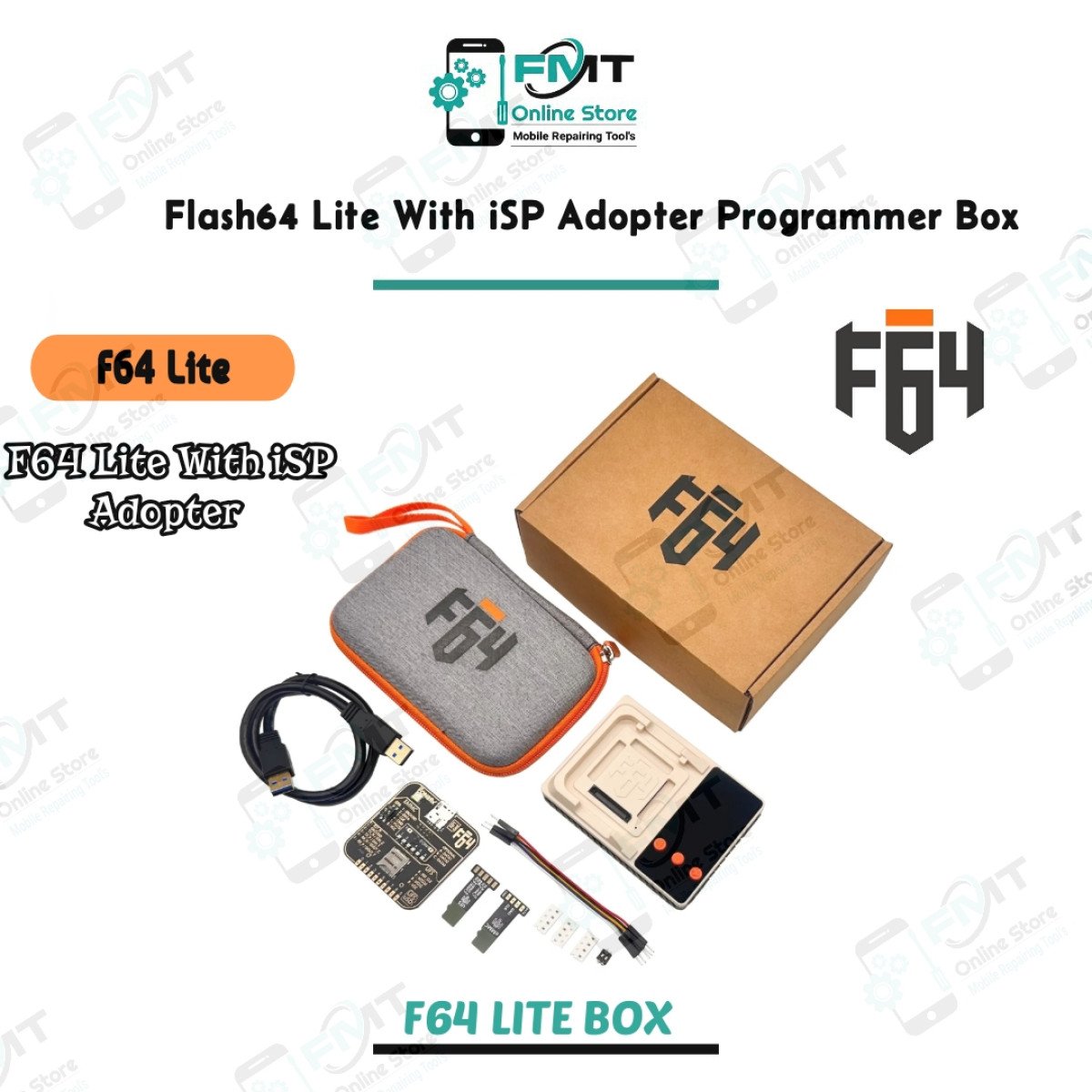 Flash64 Lite With iSP Adopter Programmer box